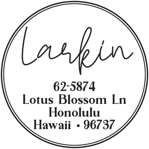 Return Address Stamp - Larkin