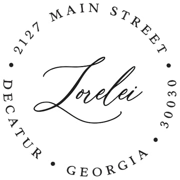 Return Address Stamp - Lorelei