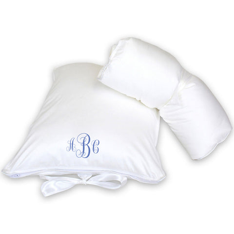 Monogramed Roll 'N Go Down Alternative Pillow