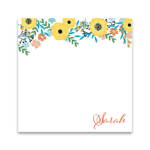 Square Golden Blooms Chunky Pad