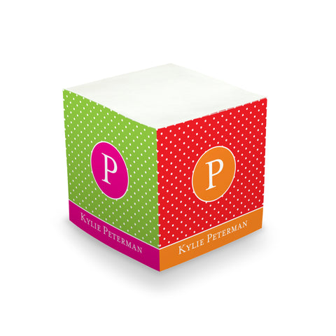 Dotted Sticky Memo Cubes