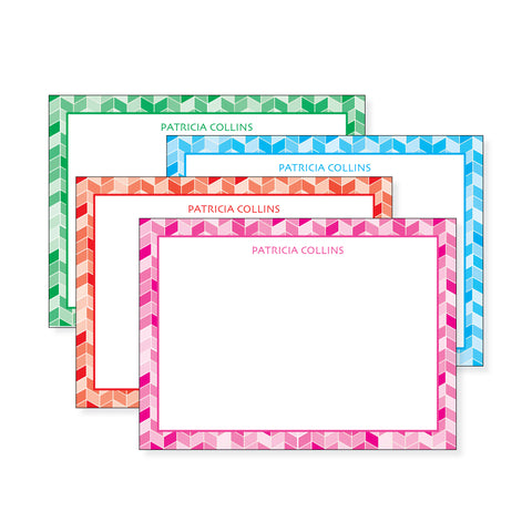 Tiled Border Correspondence Cards