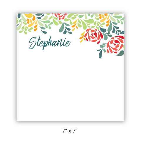 Personalized "Stephanie Rose" Chunky Pad