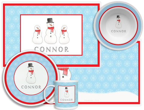 4-Piece Tabletop set - "Frosty Snowman"