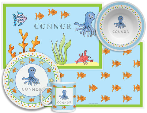 4-Piece Tabletop set - "Sea Creatures & More"