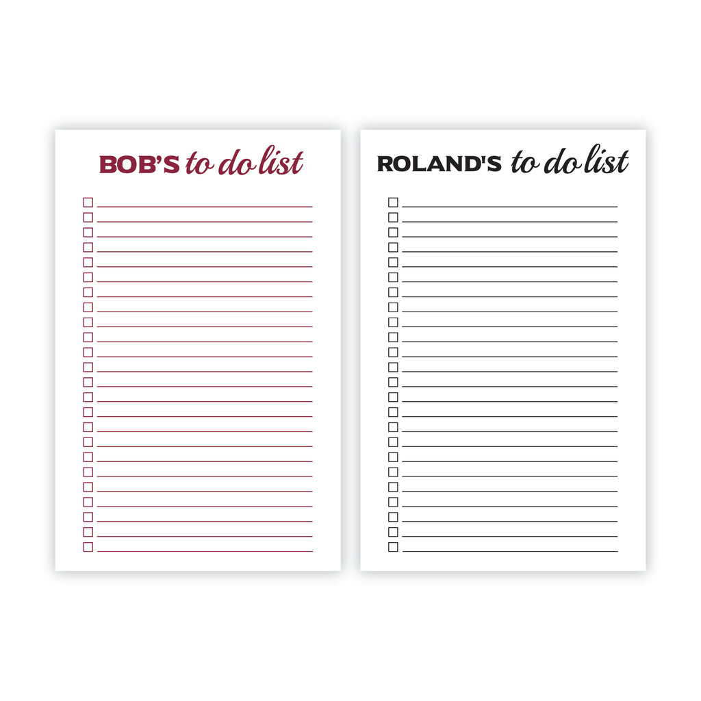 Personalized Traditional To-Do List Chunky Pad