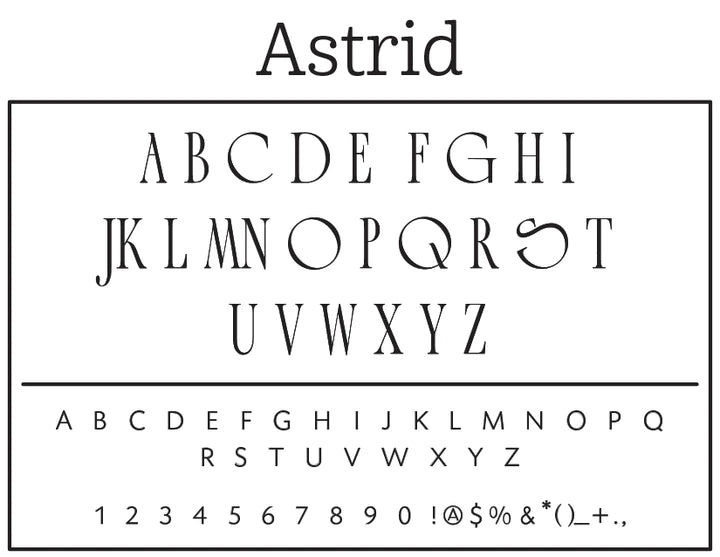 Return Address Stamp - Astrid