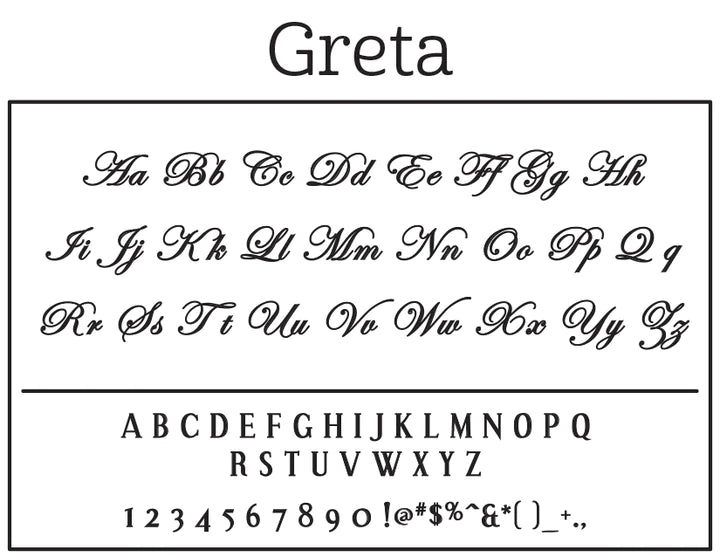 Return Address Stamp - Greta