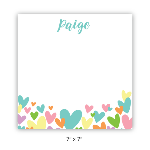 Personalized "Candy Heart" Chunky Pad