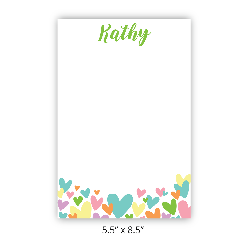 Personalized "Candy Heart" Chunky Pad