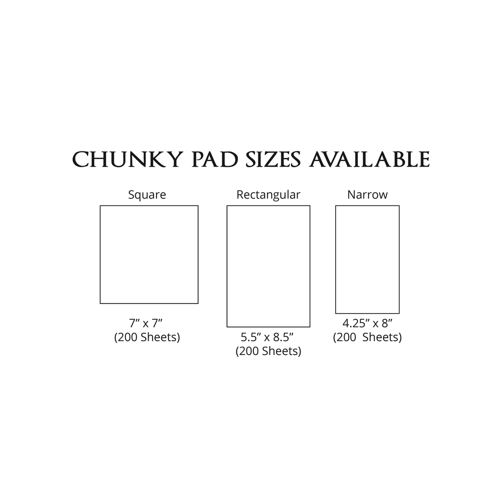 Personalized "Stephanie Rose" Chunky Pad