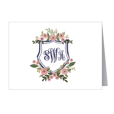 Personalized Botanical Note Cards - Set of 10
