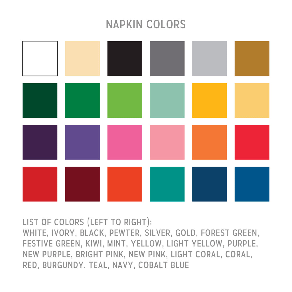 Napkins-Monogram/Style (Choose A Style)