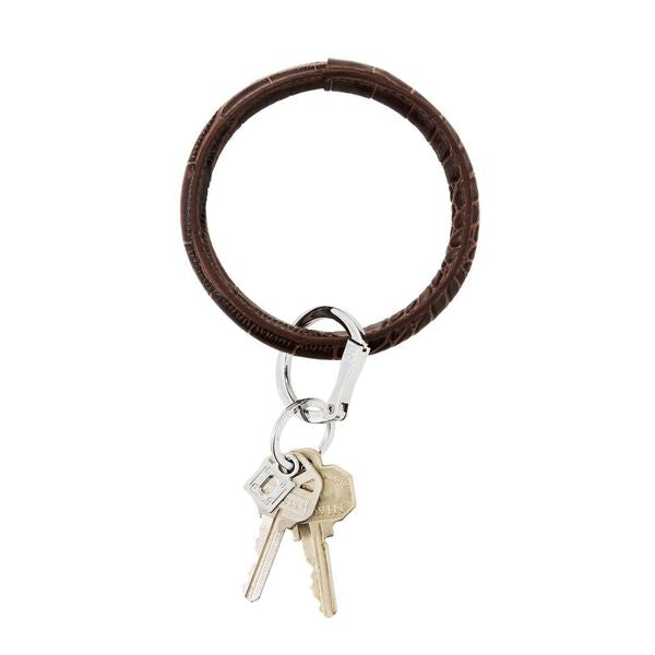 Leather Big O Key Ring - Fall Color Variety